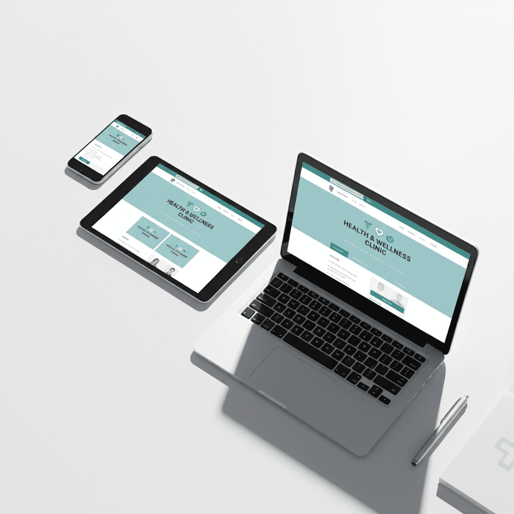 Medical practice website responsive design across devices