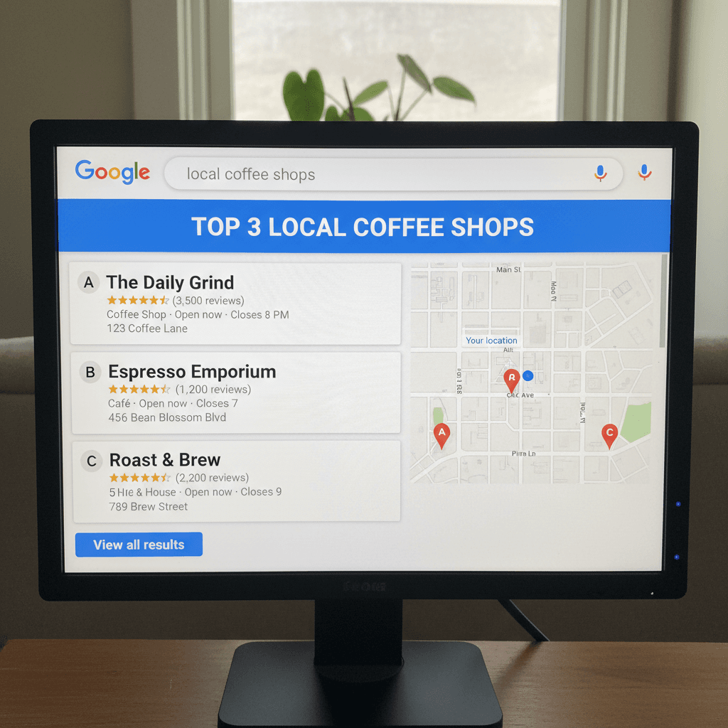 Local SEO search results