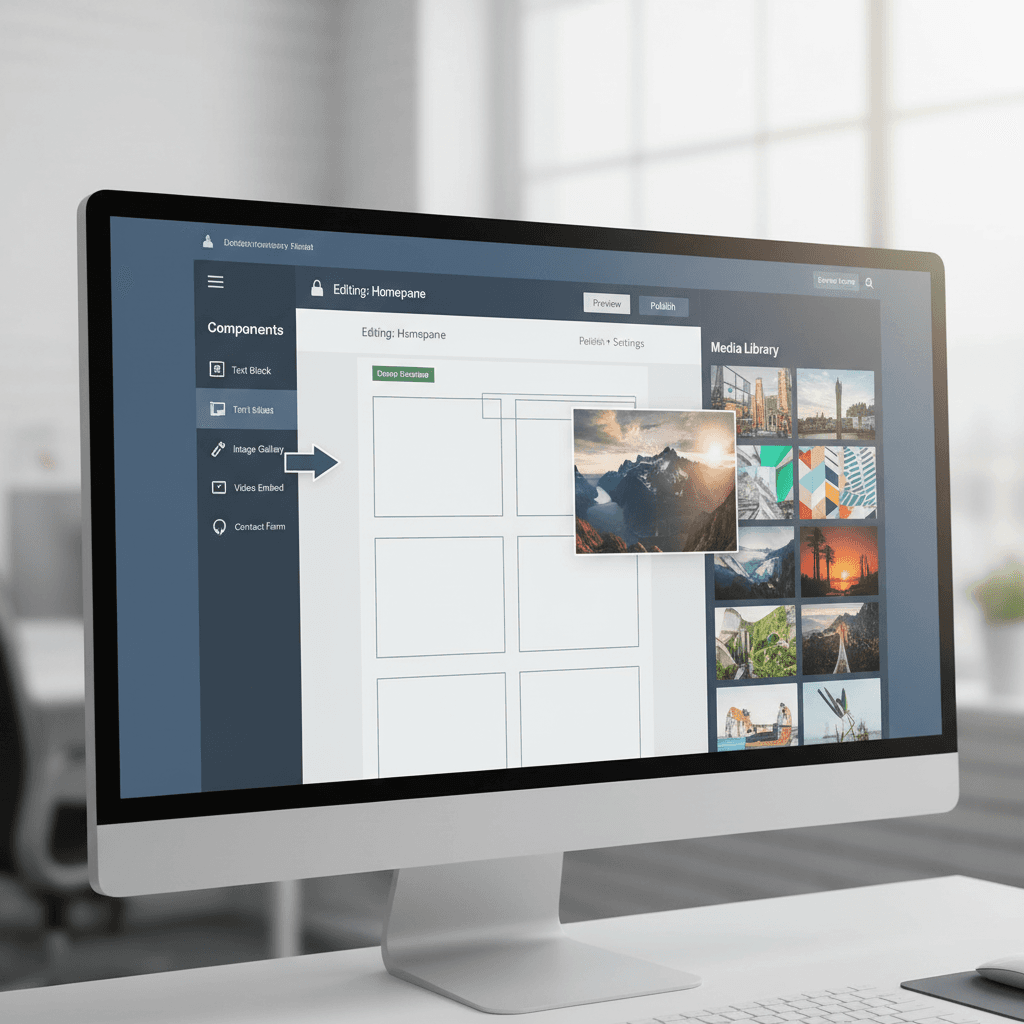 Easy-to-use website management system